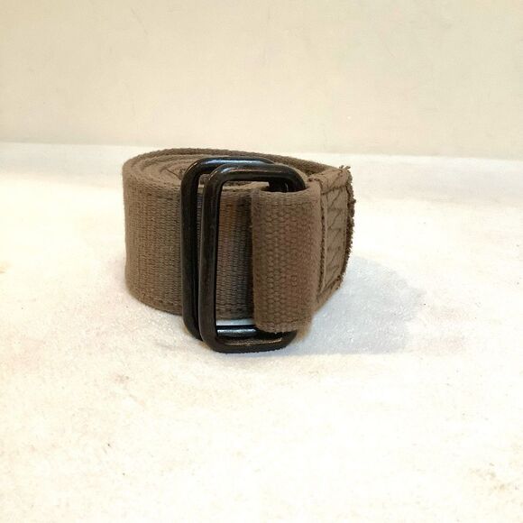Military Canvas Web Belt Khaki Green 28 euc - Picture 3 of 3